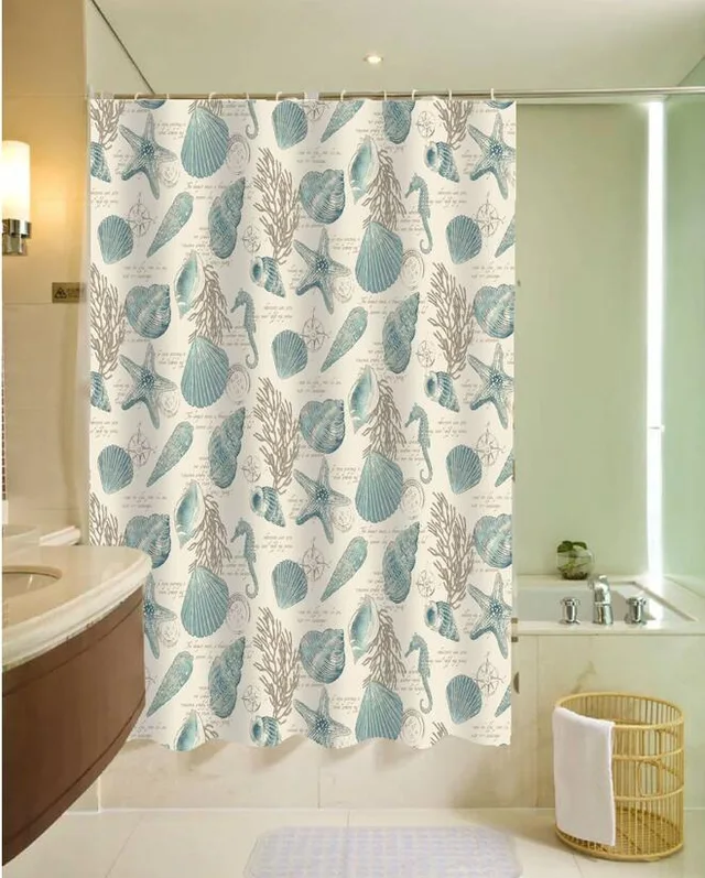 Polyester printed shower curtain from manufacturer