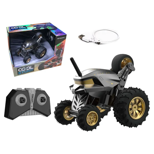 SINOVAN 2.4G full functions plastic advanced technology rc stunt car 2021 with rechargeable battery