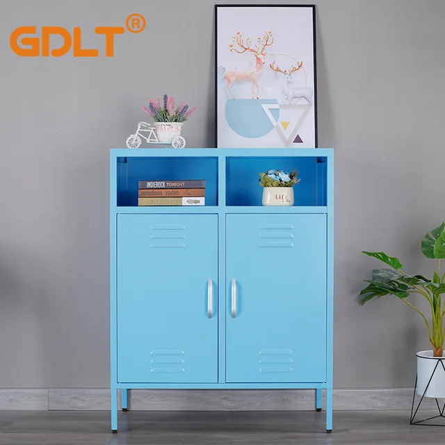 Steel high-legged 2-door one-story home storage cabinet