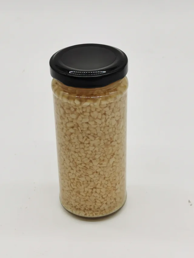 Minced garlic in water