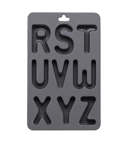 26 capital letters silicone chocolate mold ice tray
