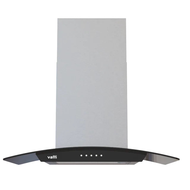 Vatti Chinabest WG11 Series with Curve Glass Vent Hood, 36 inch European Style Wall Mount Range Hood Stainless Steel Stove Hood with 3 Speed Exhaust Fan, 2 Dishwasher Safe Filters, Touch Control, Ducted & Ductless Convertible