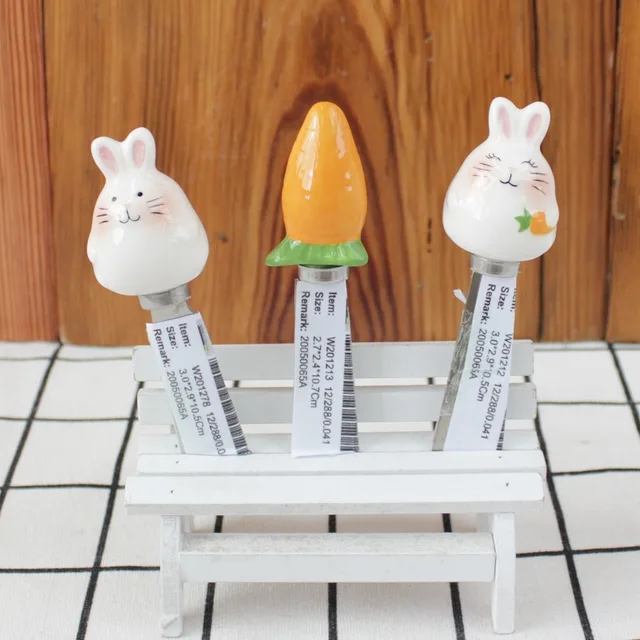 Easter Ceramic Pink Rabbit Butter Knife