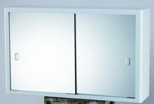 Powder coating mirror cabinet
