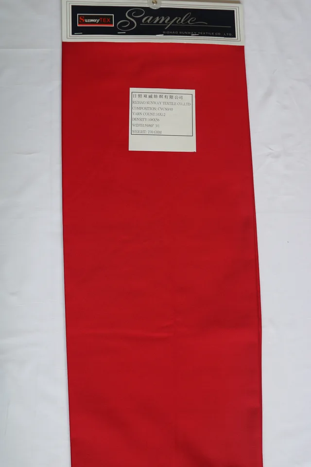 60%cotton 40%poly 270gsm Twill Dyed