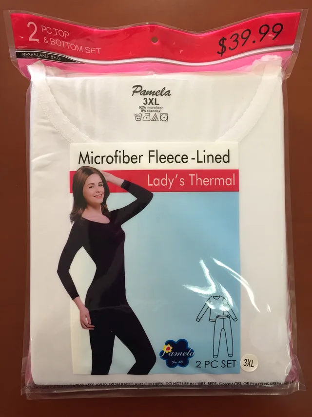 Ladies Microfiber fleece-lined set