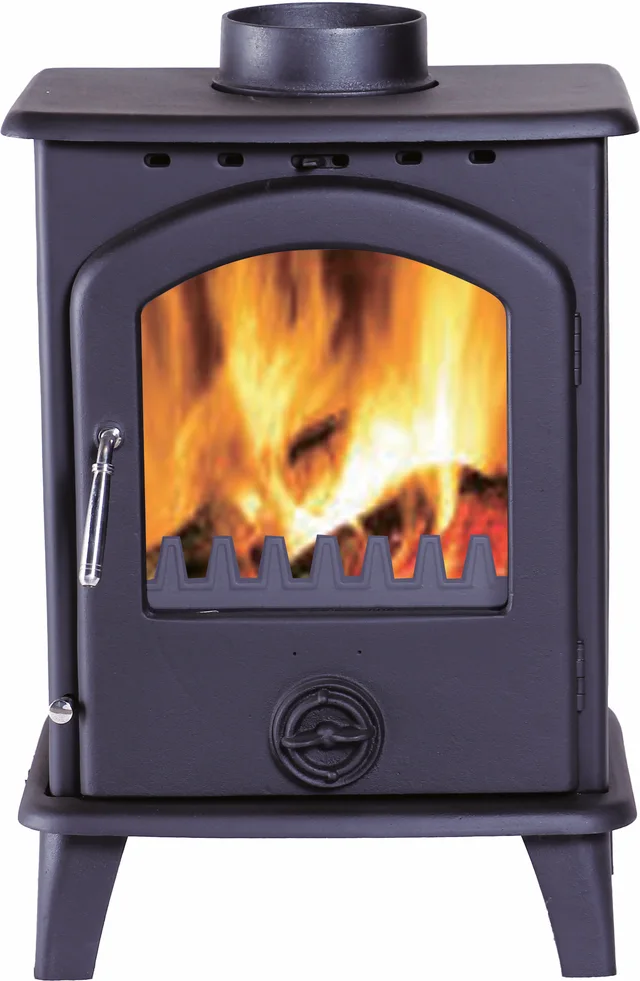 Cast iron wood burning stove