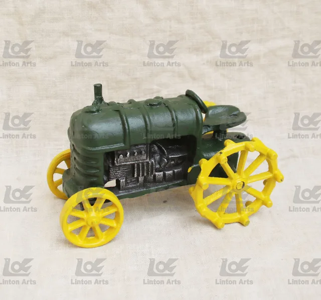 Cast iron tractor decoration
