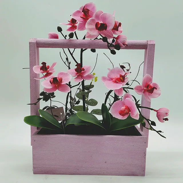 Artificial orchids flower arrangement for decoration