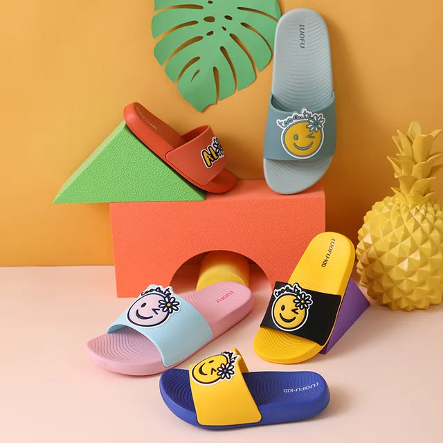 CHILDREN SLIPPER EVA Slide:Macie - Aloha Smile LUOFU