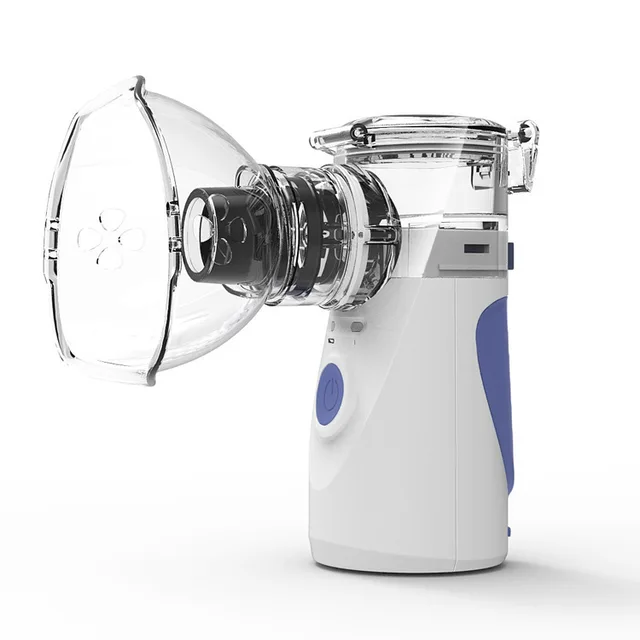 Handhelded portable quiet nebulizer