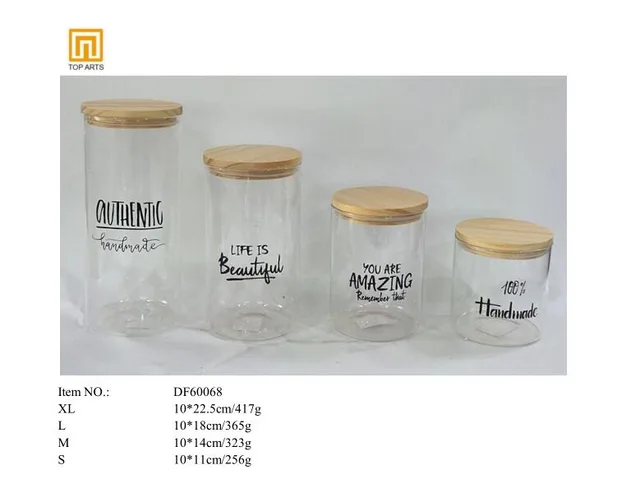Glass storage jar