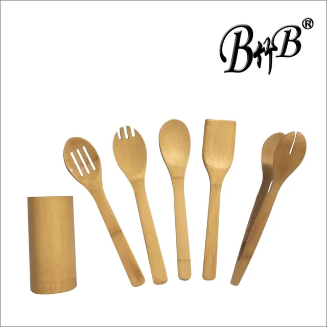 Bamboo utensils set
