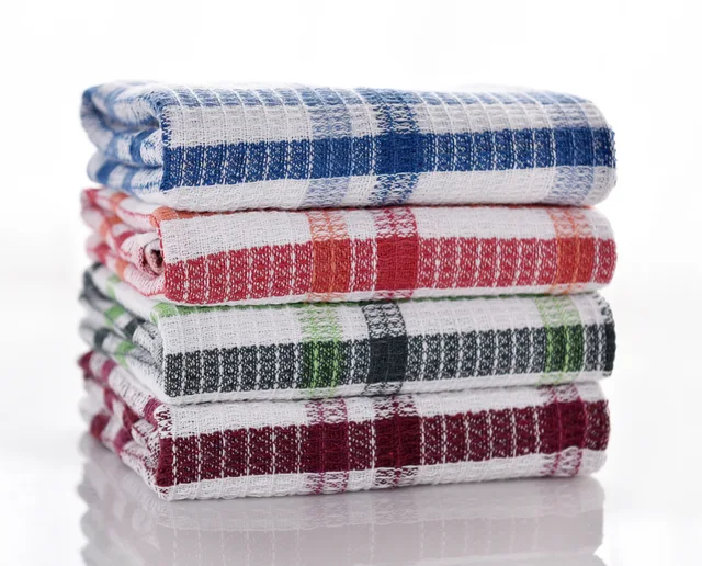 100% cotton waffle tea towel / kitchen towel / dish cloth
