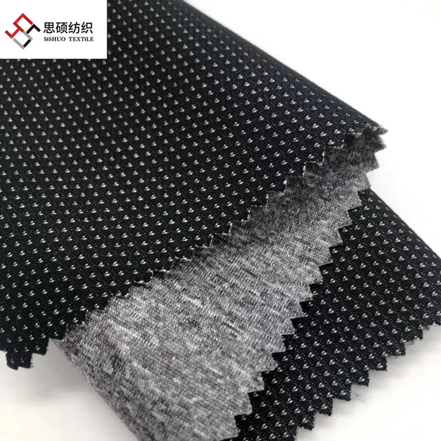 Spring soft shell fabric melange knit