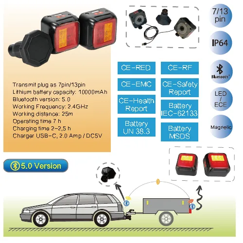 Wireless Towing Led Light