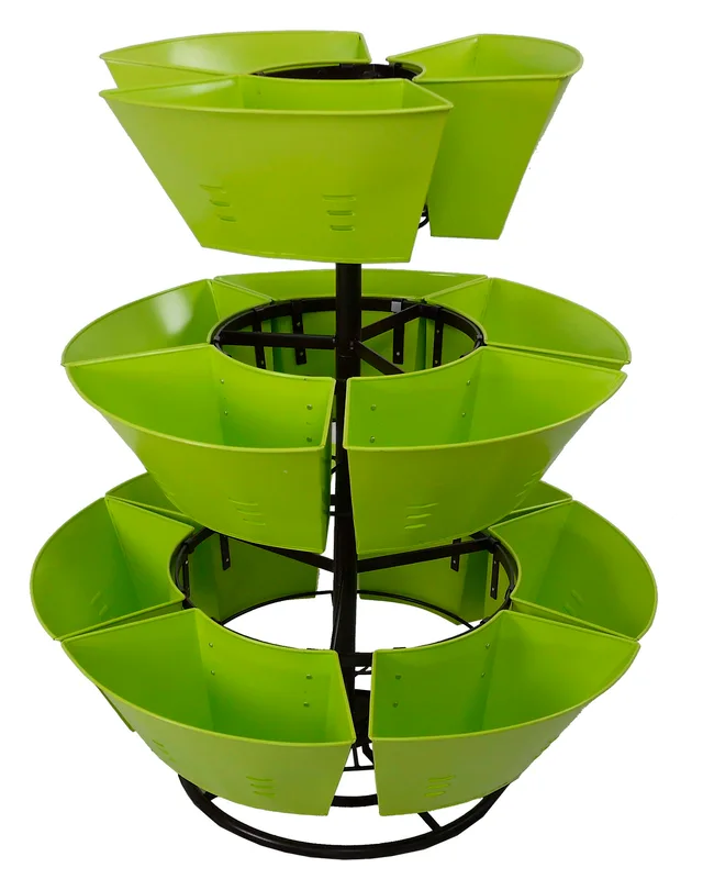 Revolving 3-tier Raised Garden Planter