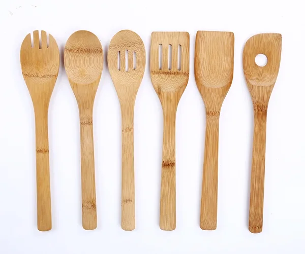 Bamboo utensils set