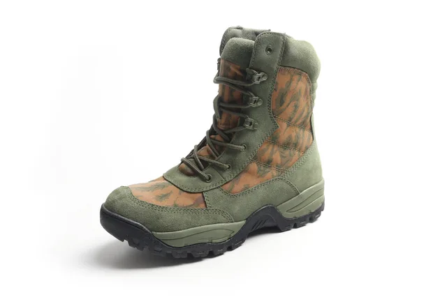 WINSON Men's Camouflage Combat Boots/Military Boots/Army Shoes With Rubber Outsole