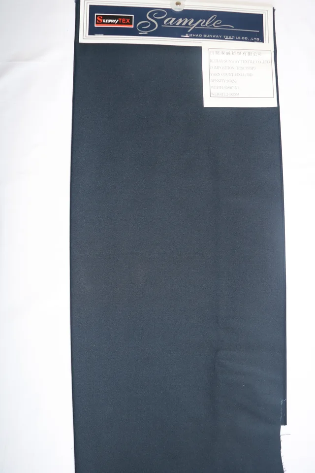 62%poly 35%cotton 3%spandex 240gsm Twill Dyed