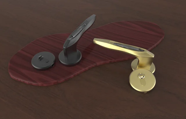 Zinc door handle