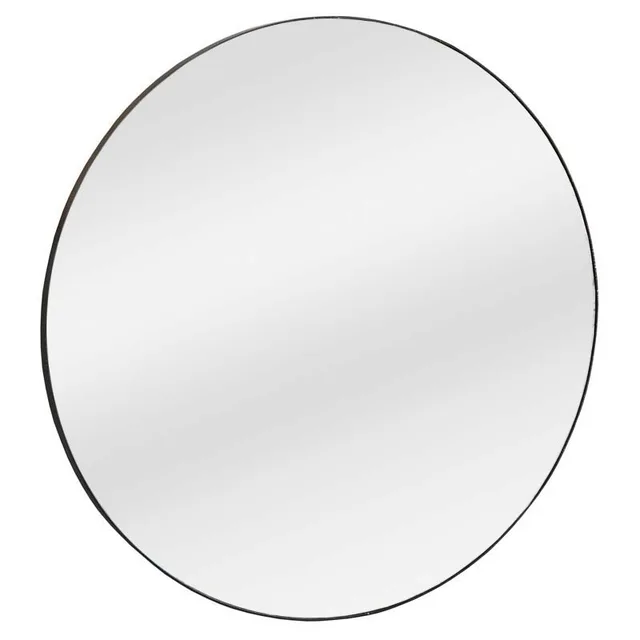 Matt black frame with flat mirror
