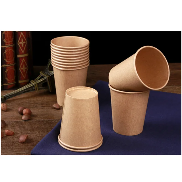 Disposable kraft paper cup