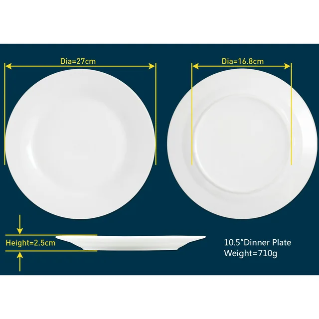 Round shape 10.5''dinner plate