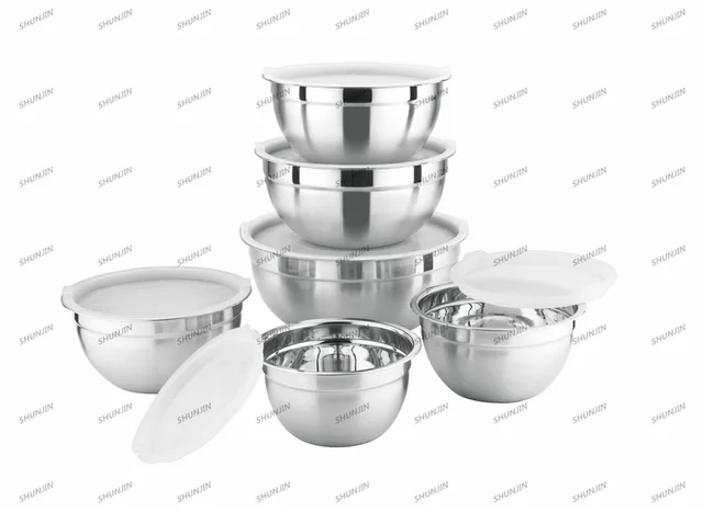 Stainless steel salad basin