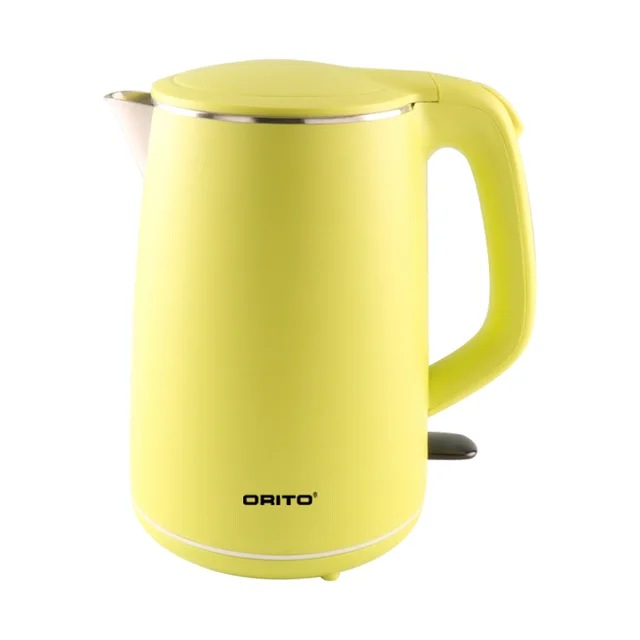 001 1.8L Wholesale home appliances colorful new design Double-wall electric kettle