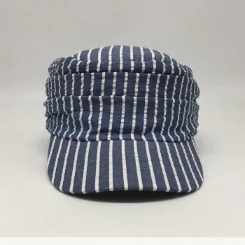 Fashion striped military cap