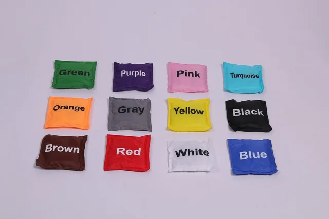 Printing colors beads bag