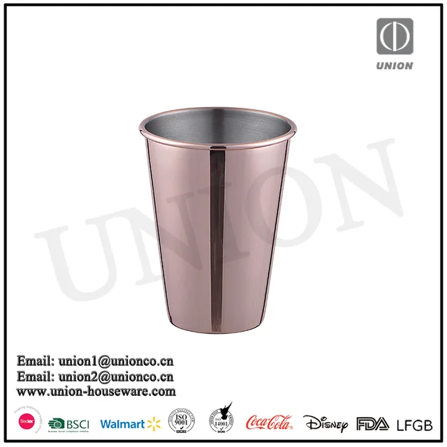 Factory direct sale 510ml Stainless steel moscow mule mug hammered moscow mule mug cocktail mug Pint Glass