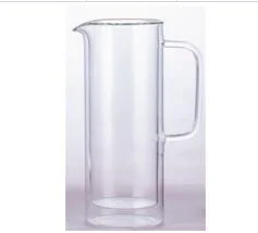 Double wall glass carafe