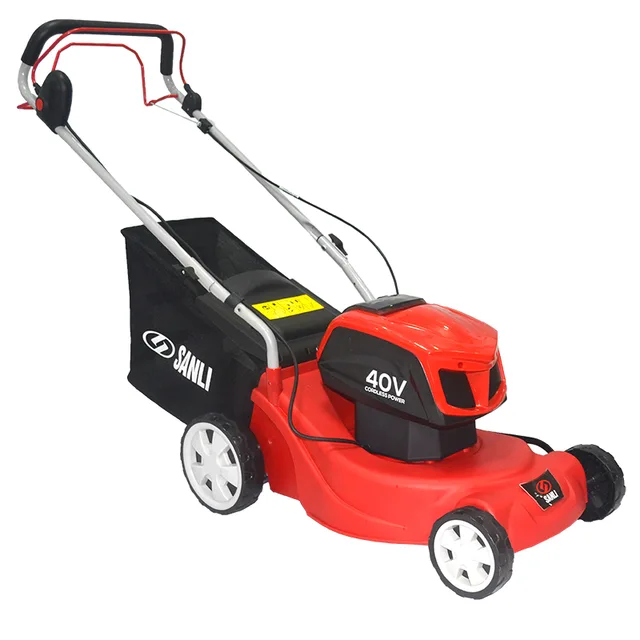 Sanli Petrol Lawnmower(16inch,plastic deck,40V 500W,self-propelled)