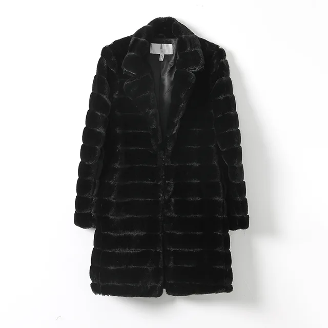 Ladies' fake fur coat