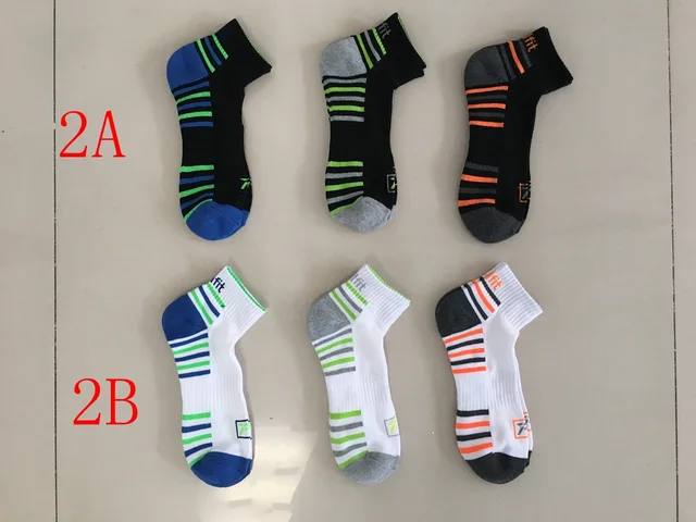 Mens sport quarter socks half terry