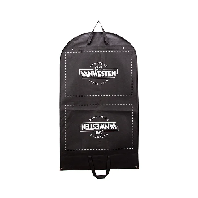 Dustproof Mothproof Durable black Foldable garment bags for suits