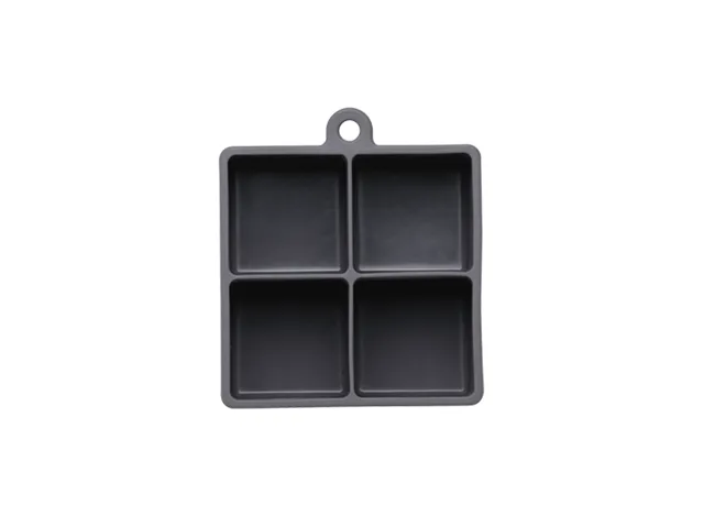 4 cubes silicone ice tray