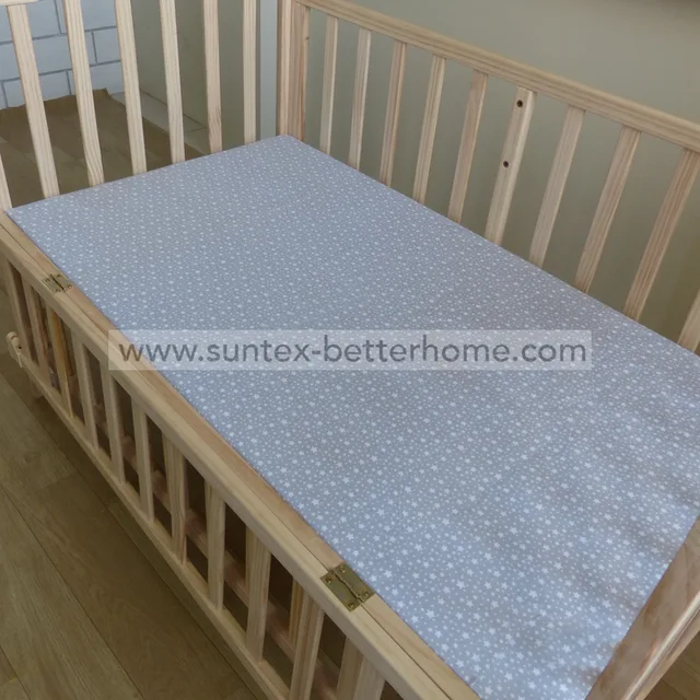 Cotton Flannel Fabric Baby Fitted Bed Sheet Waterproof Fitted Crib Sheet