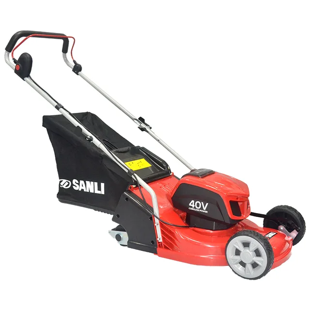 Sanli Battery Lawnmower(17inch,ABS deck,40V 500W, roller, hand push)