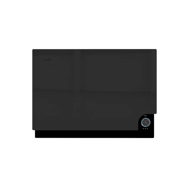 Vatti Chinabest WH03 Series 24 inch European vertical straight Style Wall Mount black tempered glass Range Hood with 3 Speed Exhaust Fan, 2 Dishwasher Safe Filters, Touch Control, Ducted & Ductless Convertible