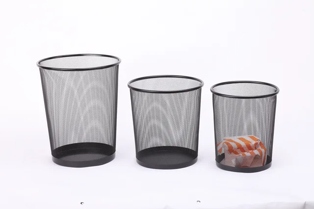 Metal Mesh Wastebasket