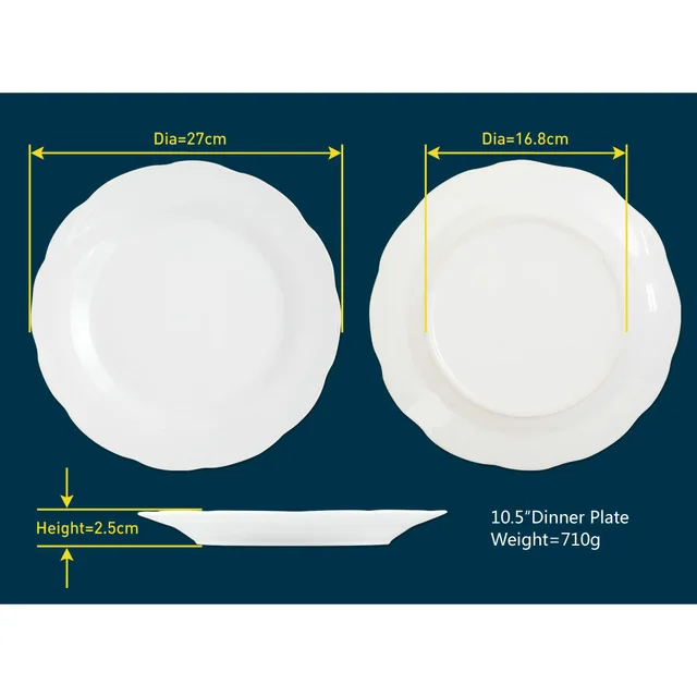 Cut-dede 10.5”dessert plate