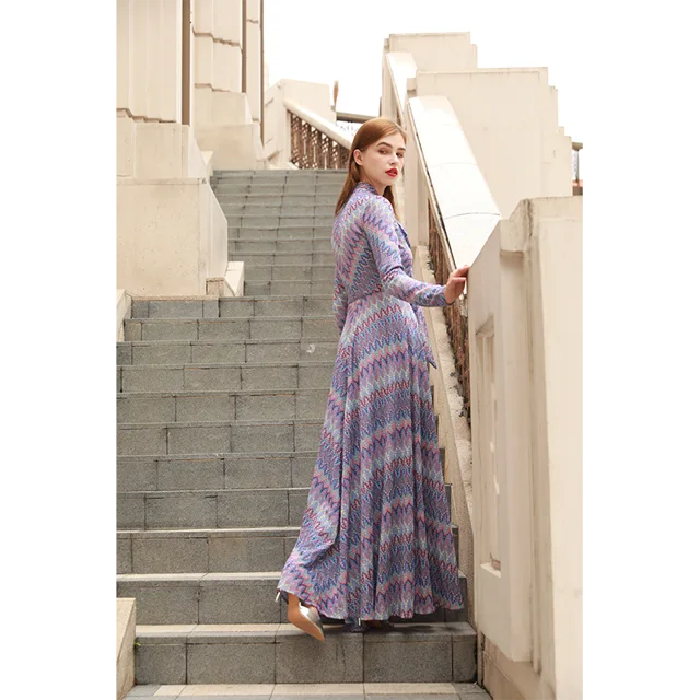Colorful wave dress
