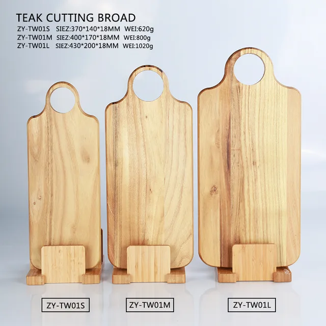 ZY-TW01/02 Teak cutting board , Cutting board，Chopping board，Serving board,Kitchen Chopping Board for Meat
