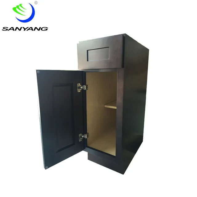 Espresso shaker solid wood kitchen cabinet