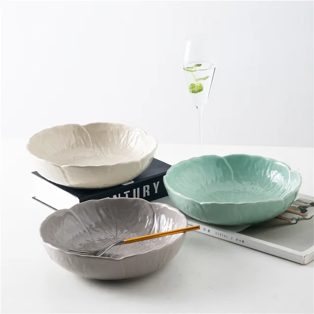 Stoneware:8 inch bowl,3pc set