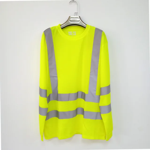 Men's reflective strip work clothes polo