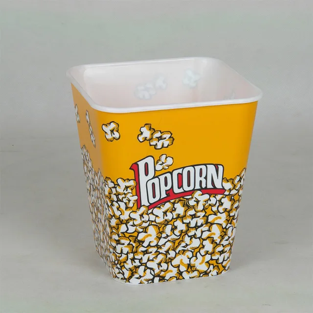 Plastic popcorn bucket